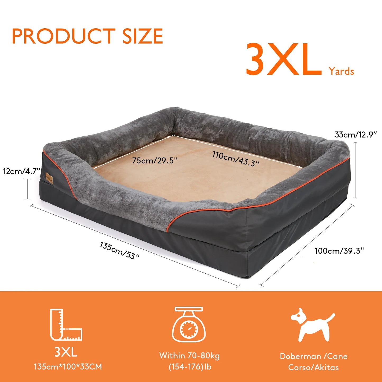 Your Furry Family Members Will Love this Cozy Anti Allergy Dog Bed With Removable Washable Cover