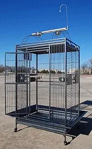Gap Wrought Iron Bird Parrot Cage Perch Stand With Ladders