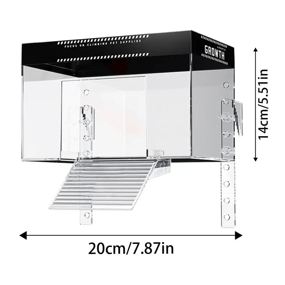 Over Tank Turtle Basking Dock With Lid
