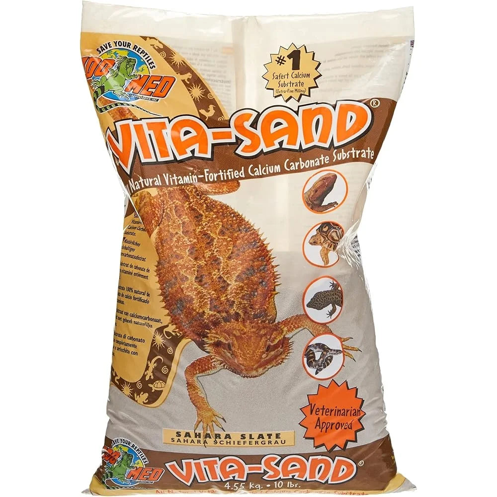 Vita Sand 10lbs Sahara Slate Natural Reptile Substrate Pellets Immune Boost No Additives Color Options Available