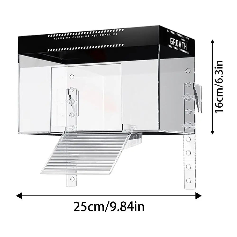 Over Tank Turtle Basking Dock With Lid