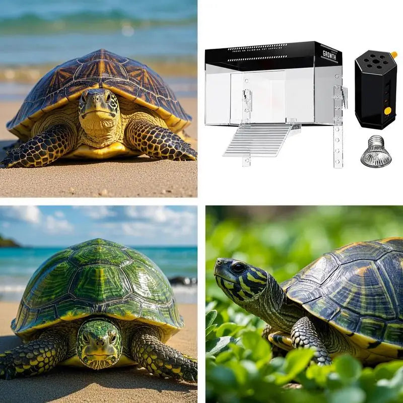 Over Tank Turtle Basking Dock With Lid