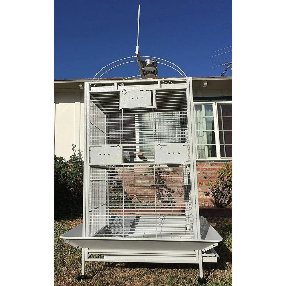 Gap Wrought Iron Bird Parrot Cage Perch Stand With Ladders