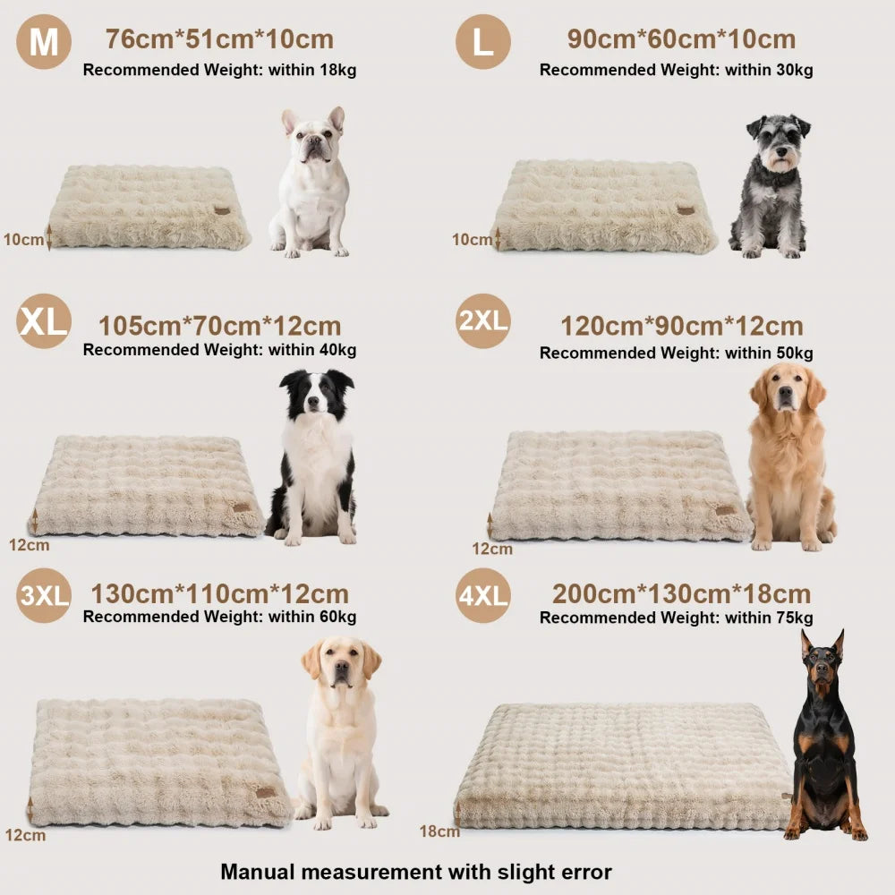 BORWARTCN Ultra Plush Dog Bed Cushion For Pets Cloud Comfort