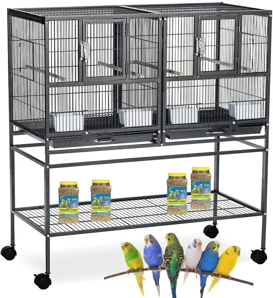 Gap Breeding Stacker Center Divided Cage With Rolling Doors