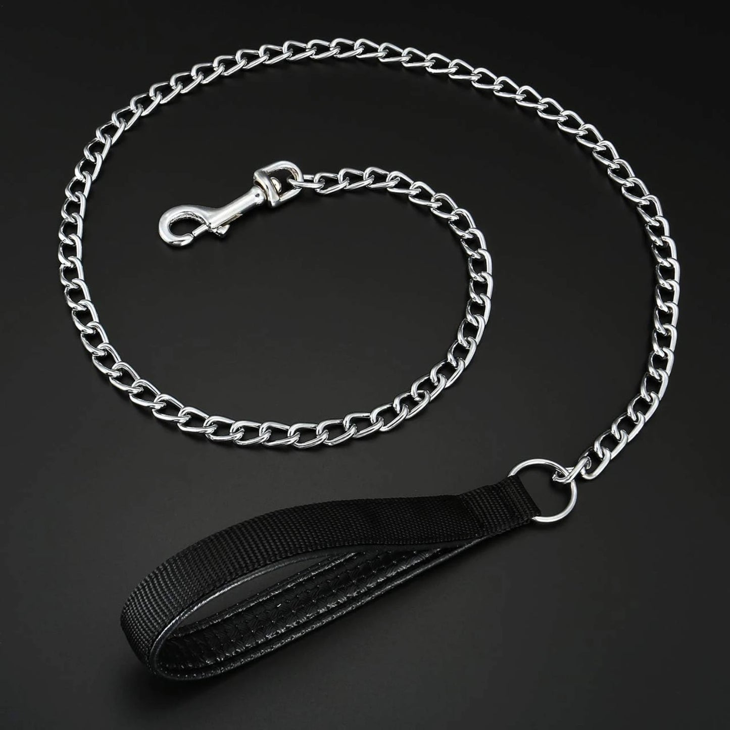 Integrated Metal Dog Leash Collar Combo Heavy Duty