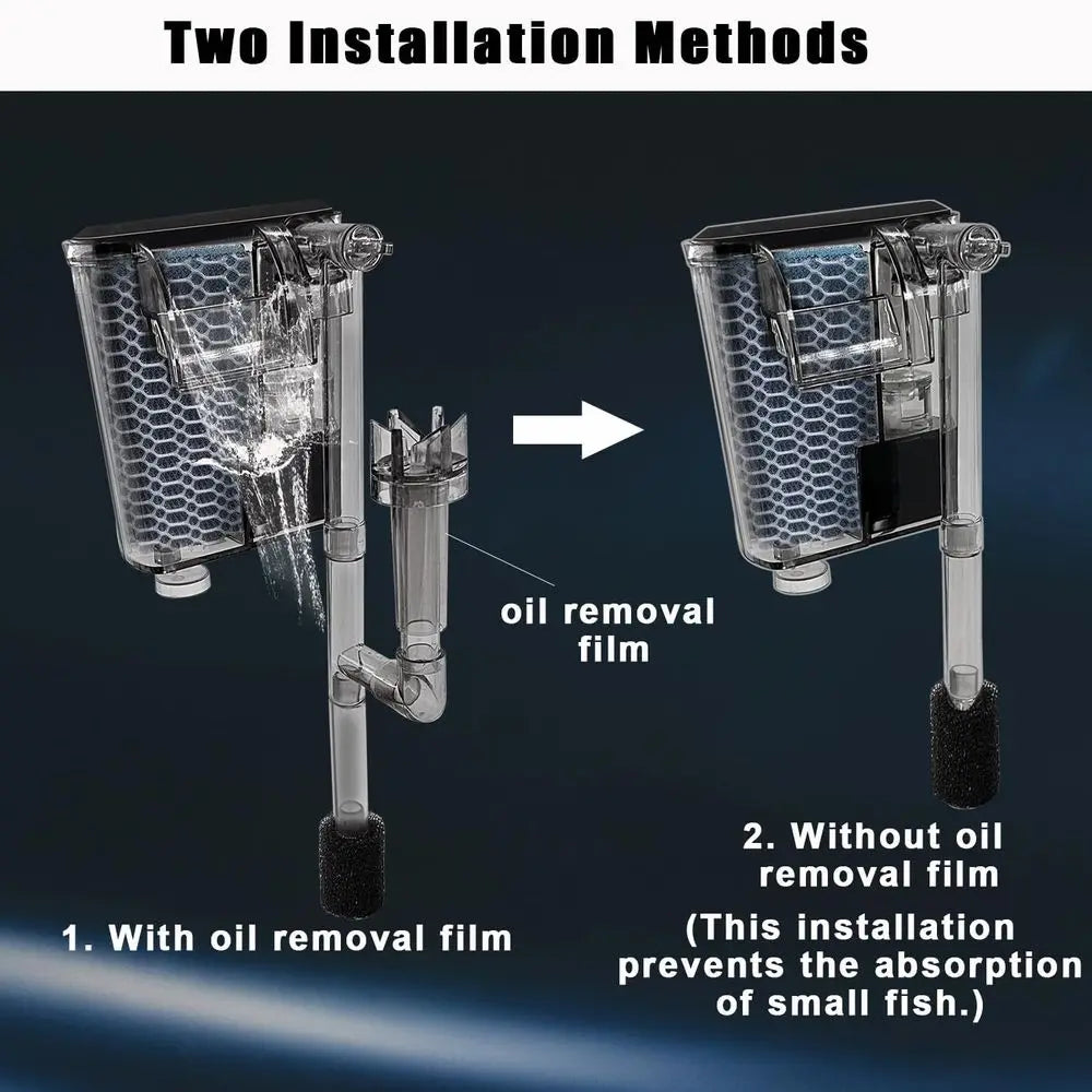 Glass Betta Aquarium Starter Kit With LED Light and Filter