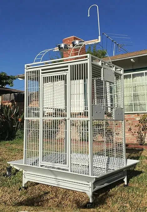 Gap Wrought Iron Bird Parrot Cage Perch Stand With Ladders