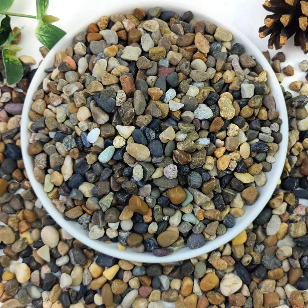 5lbs Natural River Rocks Aquarium Gravel Fish Tank Pebbles Plant Drainage Stones Garden Landscaping Soil Enhancer