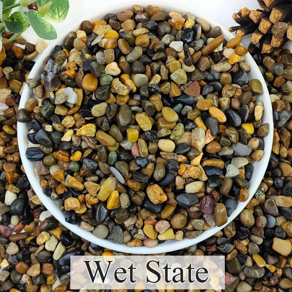 5lbs Natural River Rocks Aquarium Gravel Fish Tank Pebbles Plant Drainage Stones Garden Landscaping Soil Enhancer