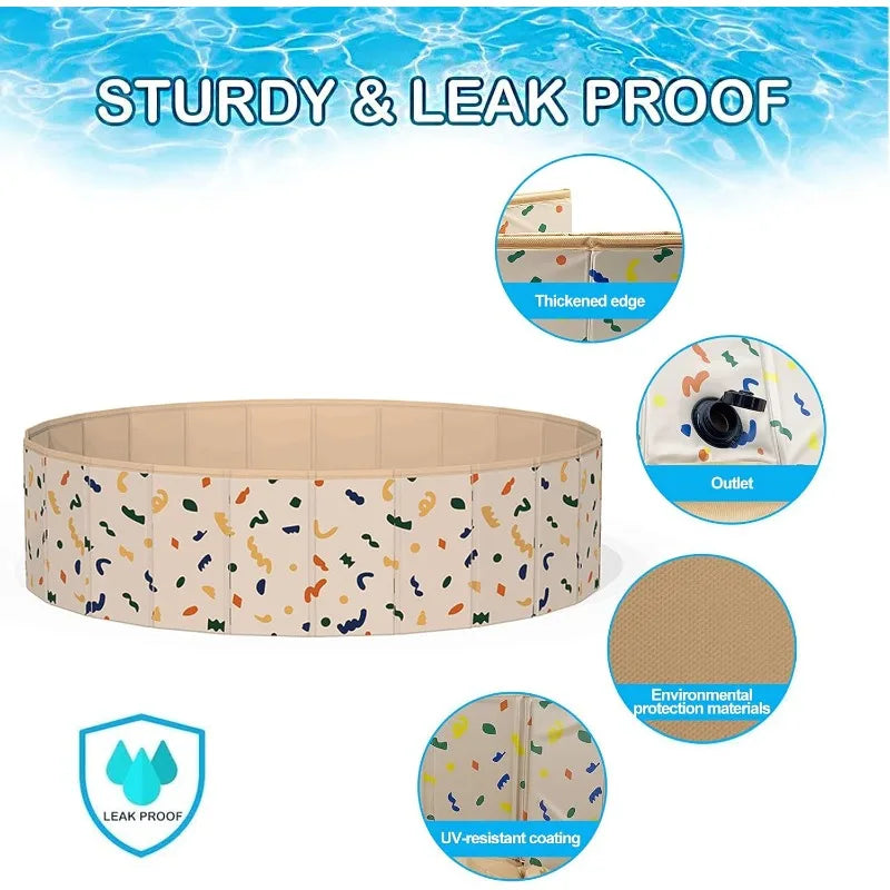 Dog Pool Collapsible Bathing Tub Portable