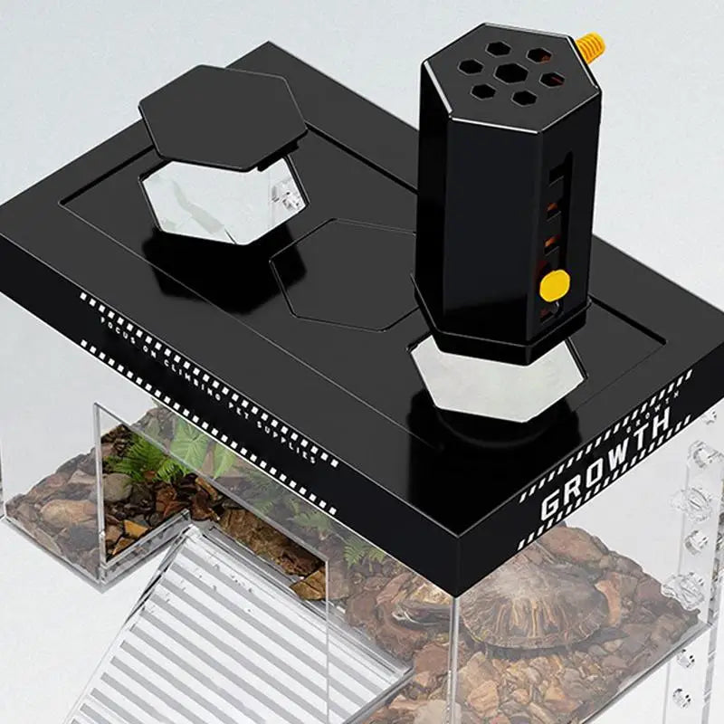 Over Tank Turtle Basking Dock With Lid