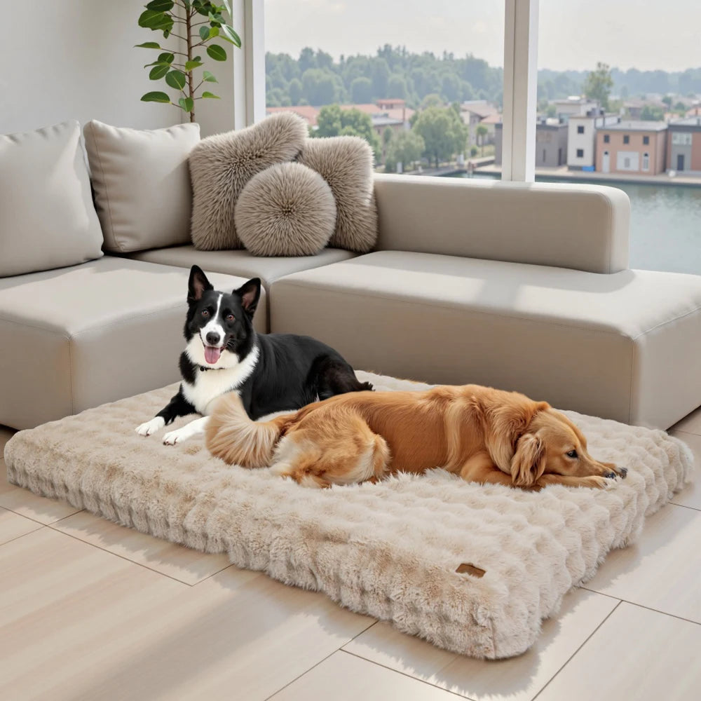 BORWARTCN Ultra Plush Dog Bed Cushion For Pets Cloud Comfort