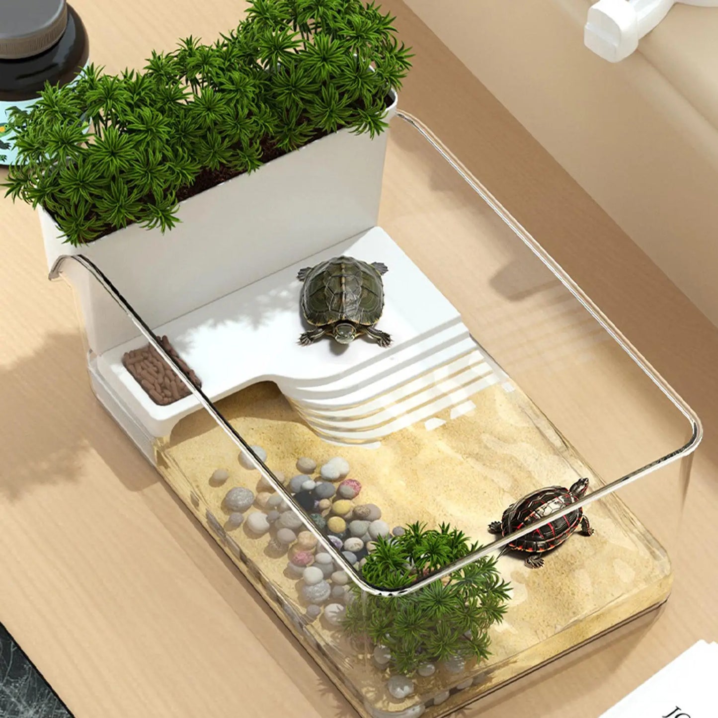 Turtle Tank Reptile Habitat Basking Platforms