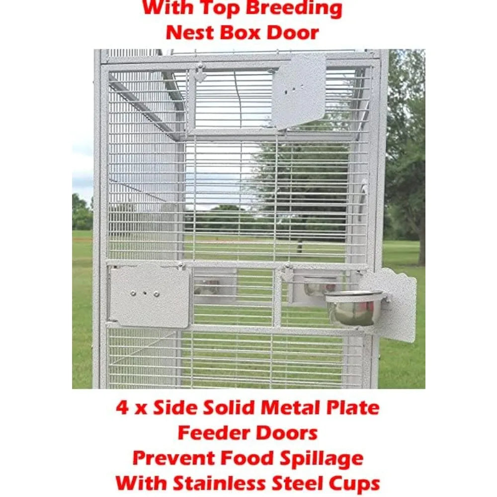 Gap Wrought Iron Bird Parrot Cage Perch Stand With Ladders
