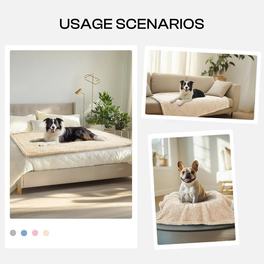 Premium Plush Fleece Pet Blanket For Dogs And Cats