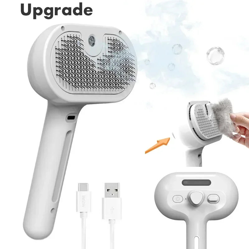 Upgraded Steamy Grooming Comb For Dogs And Cats Deshedding And Styling