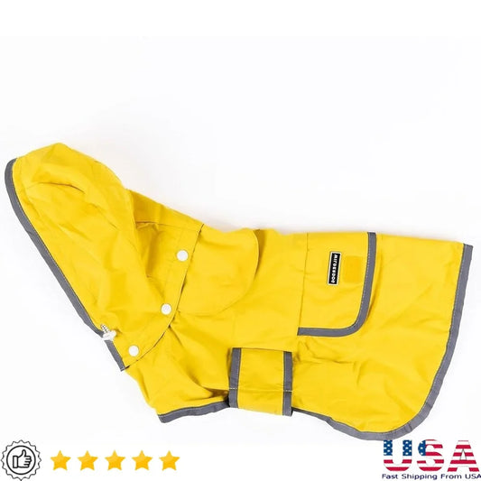 Waterproof Dog Rain Jacket With Breathable Lining