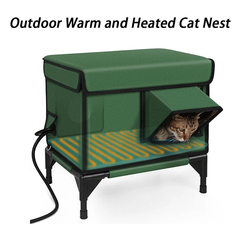 Extra Warm Outdoor Waterproof Cat House Insulated Winter Shelter
