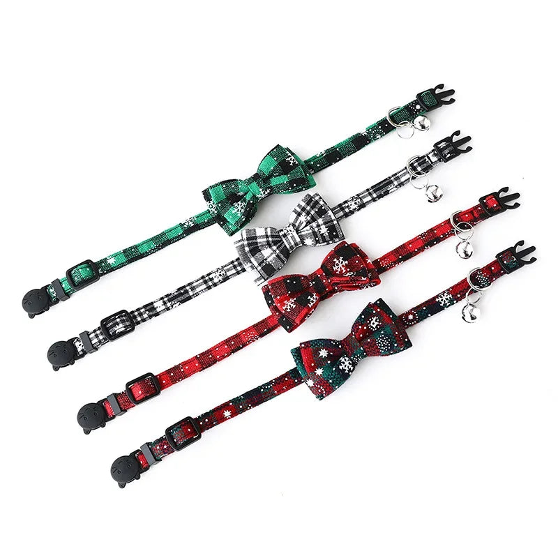 Guangdong Adjustable Bowtie Breakaway Collar Holiday Plaid