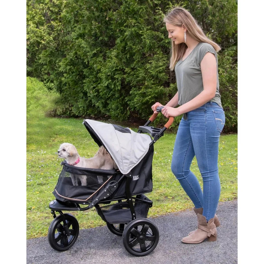 No Zip AT3 Pet Stroller For Cats And Dogs Zipperless