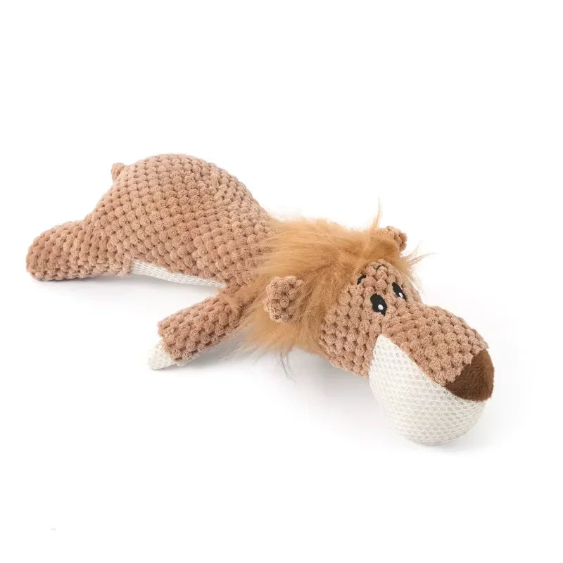New Pet Toy Dog Plush Toys Interactive Bite Grinding Teeth Clean Teeth Bite Resistant Vocal Animals Pet Supplies
