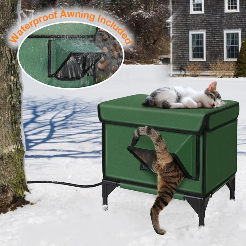 CN Guangdong Extra-Warm Outdoor Waterproof Heated Cat House