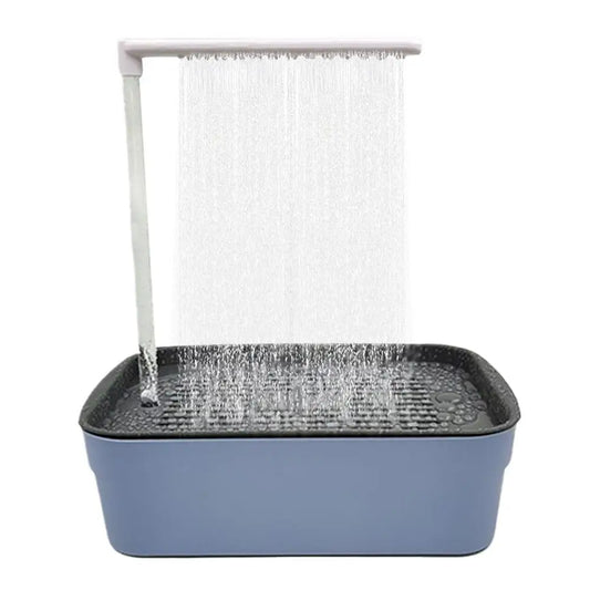 Parrot Bath Tub Automatic Bird Bathing Tub Container Multipurpose Small Bathtub Bowl Cage Bird Shower Fountain For Parakeets