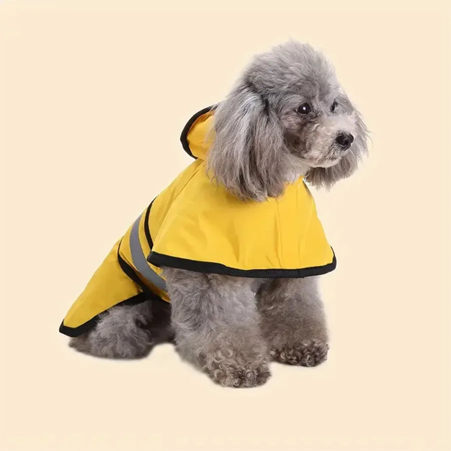 Adjustable Dog Raincoat Keeps Your Pet Waterproof and Windproof For Rainy Days