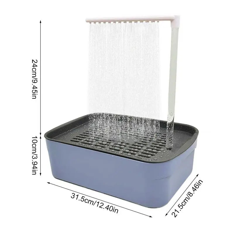Parrot Bath Tub Automatic Bird Bathing Tub Container Multipurpose Small Bathtub Bowl Cage Bird Shower Fountain For Parakeets
