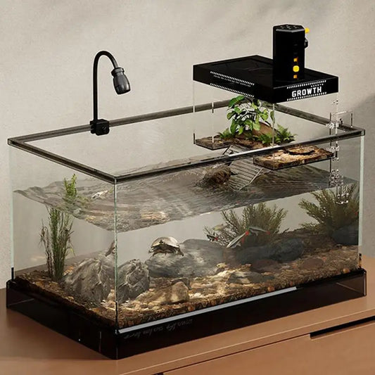 Over Tank Turtle Basking Dock With Lid