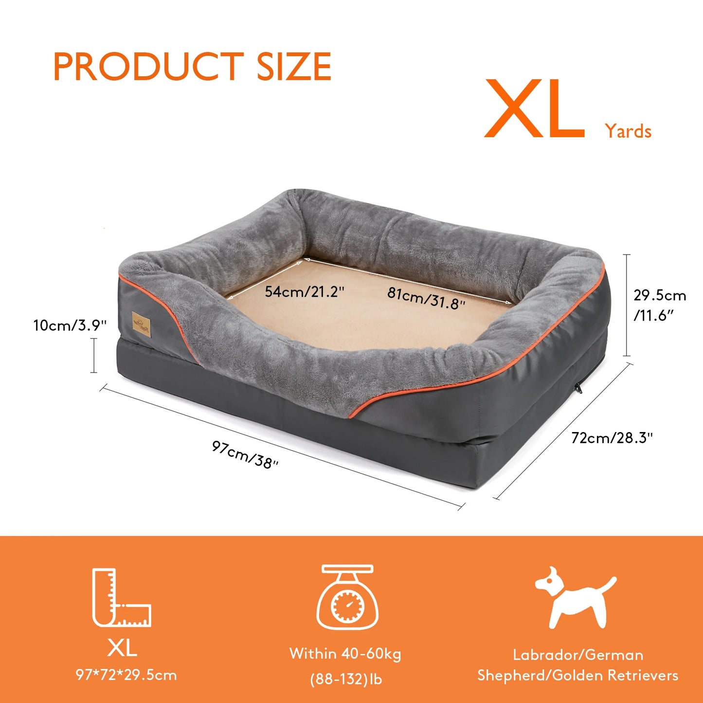 Your Furry Family Members Will Love this Cozy Anti Allergy Dog Bed With Removable Washable Cover