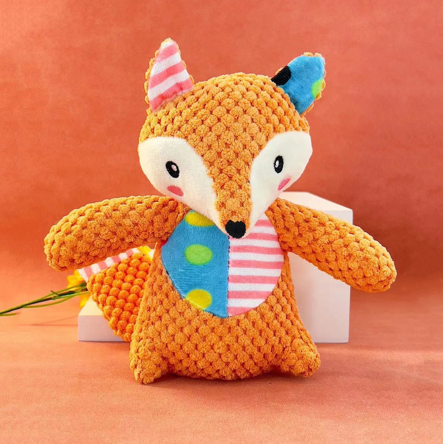 New Pet Toy Dog Plush Toys Interactive Bite Grinding Teeth Clean Teeth Bite Resistant Vocal Animals Pet Supplies