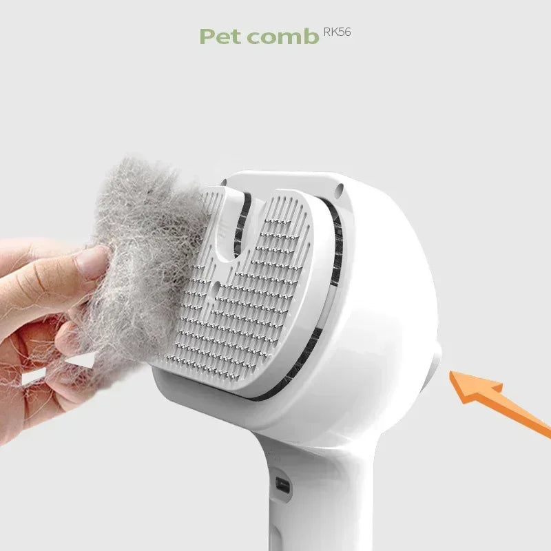 Upgraded Steamy Grooming Comb For Dogs And Cats Deshedding And Styling