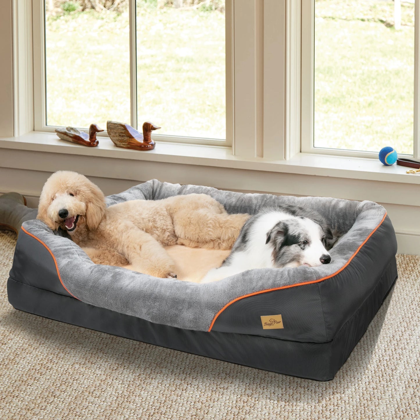 Your Furry Family Members Will Love this Cozy Anti Allergy Dog Bed With Removable Washable Cover
