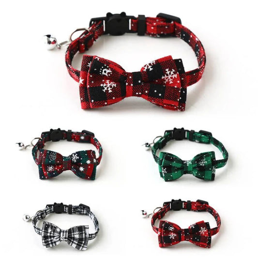 Guangdong Adjustable Bowtie Breakaway Collar Holiday Plaid