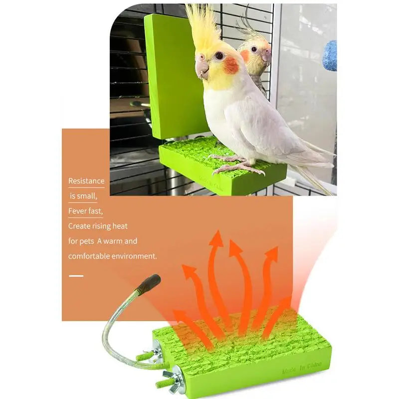Bird Cage Heater Stand Platform Parrot Heater Bird Warmer Snuggle Up Bird Warmer Automatic Bird Platform Heater For Budgies