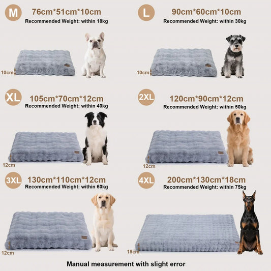 BORWARTCN Ultra Plush Dog Bed Cushion For Pets Cloud Comfort