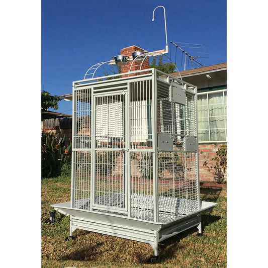 Gap Wrought Iron Bird Parrot Cage Perch Stand With Ladders