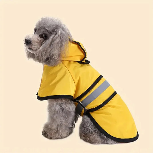 Adjustable Dog Raincoat Keeps Your Pet Waterproof and Windproof For Rainy Days