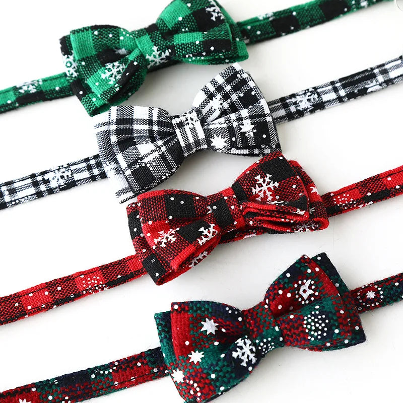 Guangdong Adjustable Bowtie Breakaway Collar Holiday Plaid