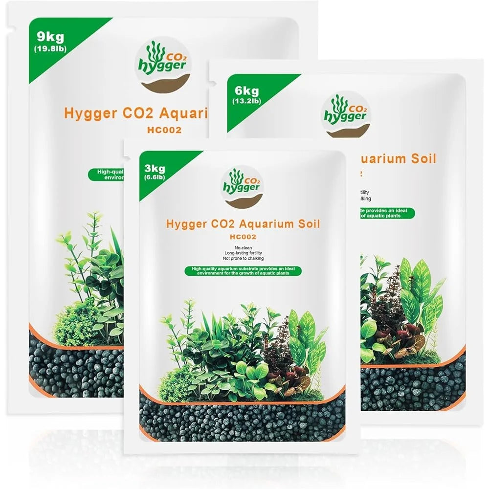 Aquarium Soil Aquascaping Substrate Plants and Shrimps Natural Fertilizer Fish Tank Water Grass Mud No Rinse Required