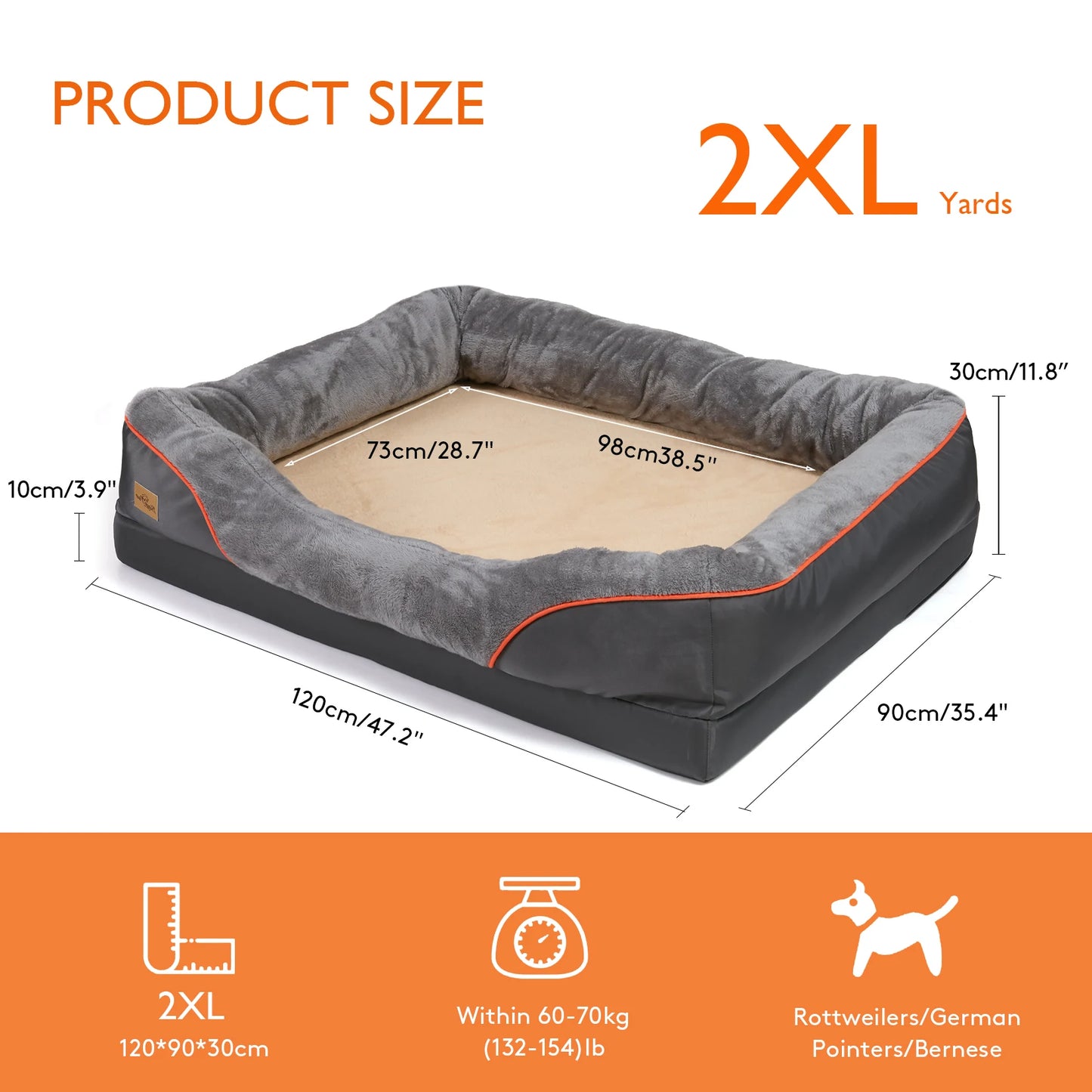 Your Furry Family Members Will Love this Cozy Anti Allergy Dog Bed With Removable Washable Cover