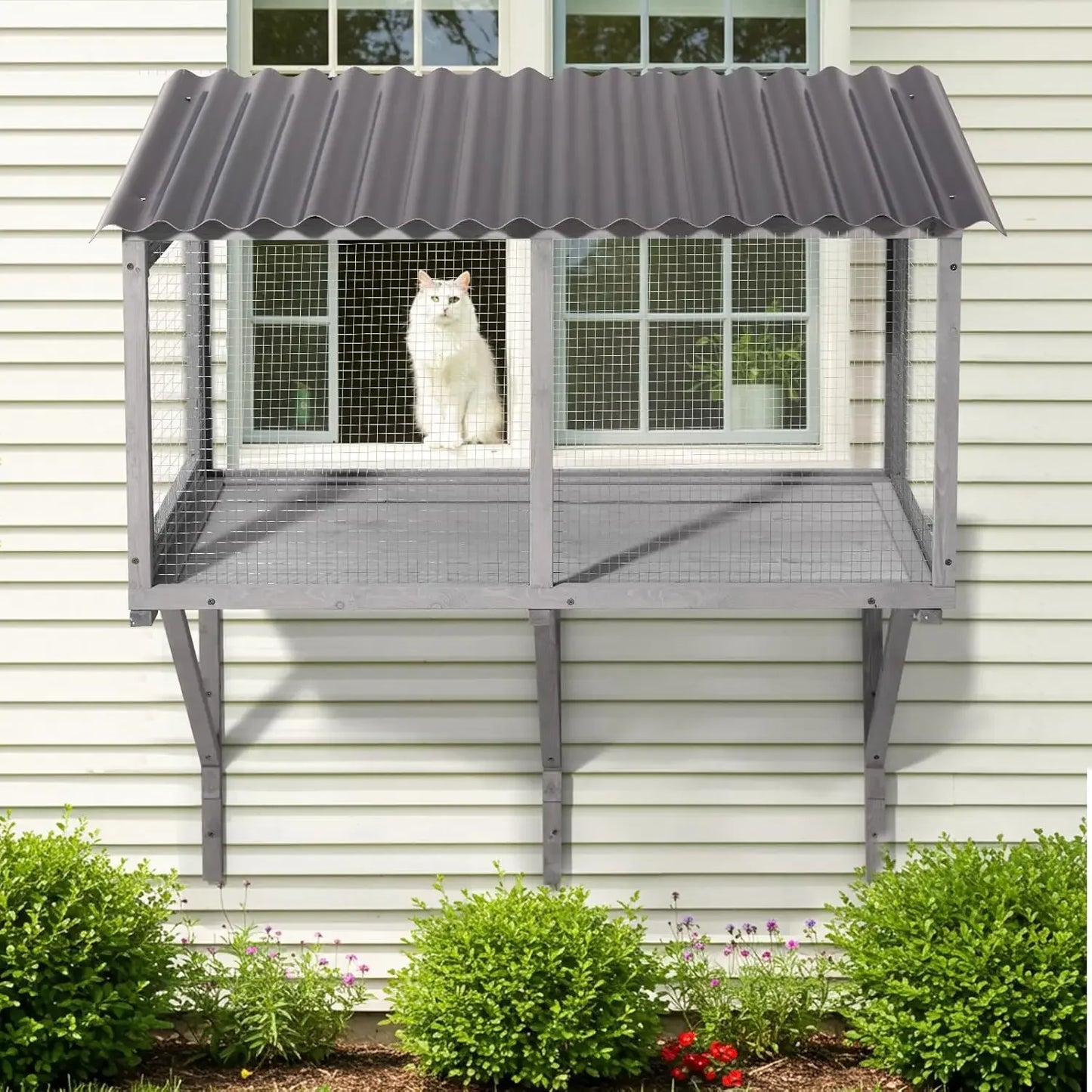 Closure Cat Catio Wall Mounted Window Enclosure Indoor Cats
