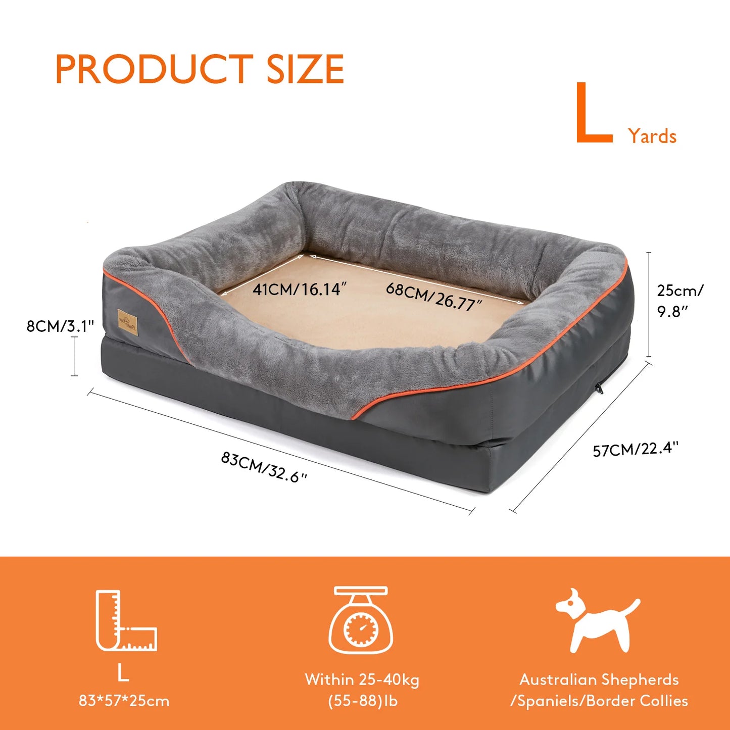 Your Furry Family Members Will Love this Cozy Anti Allergy Dog Bed With Removable Washable Cover